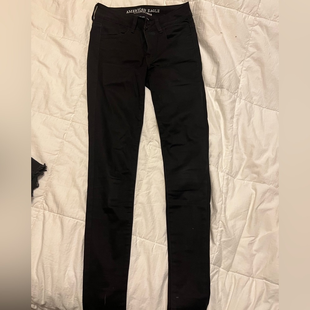American eagle Outfitters black jegging, super super stretch size 2